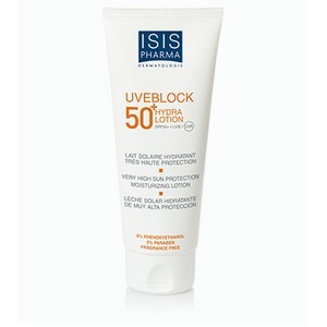 Isispharma Uveblock 50+hydra lotion Très haute protection solaire lotion hydratante SPF 50+