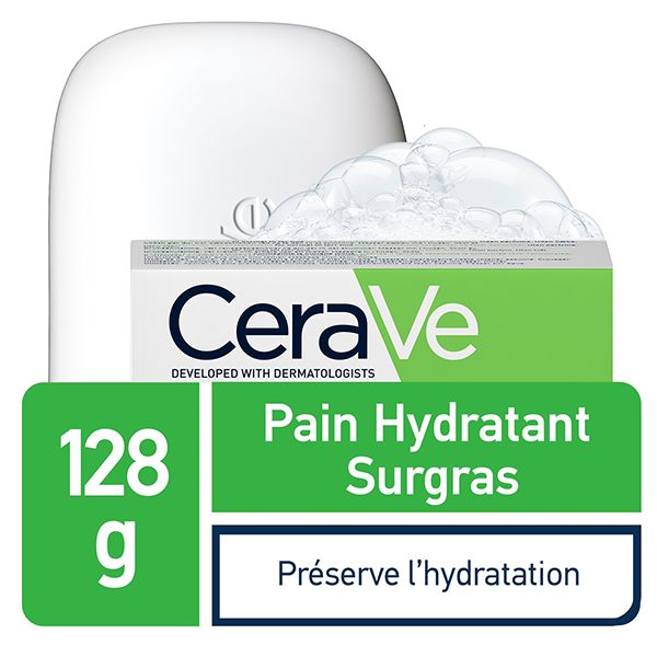 cerave pain hydratant surgras peau normale a seche 128g