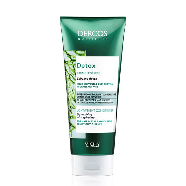 vichy dercos nutrients apres-shampoing baume detox cheveux gras 200ml