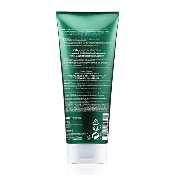 vichy dercos nutrients apres-shampoing baume detox cheveux gras 200ml