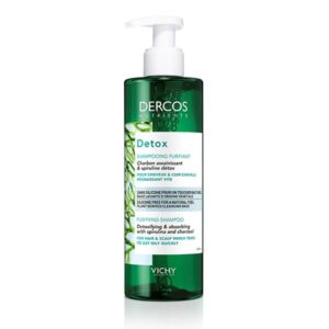vichy dercos nutrients detox shampoing purifiant cheveux gras 250ml