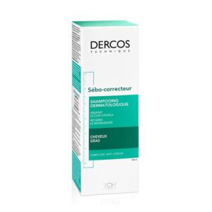 vichy dercos shampoing traitant sebo-correcteur cheveux gras 200ml