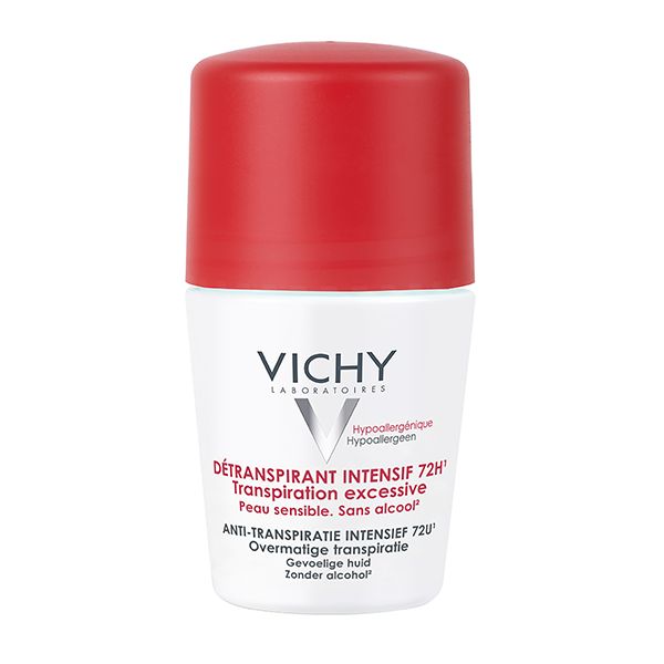 vichy dermo-tolerance deodorant detranspirant intensif 72h bille tous types de peaux 50ml