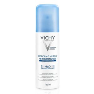 vichy dermo-tolerance deodorant mineral 48h aerosol sans sels d'aluminium peau sensible et reactive 125ml
