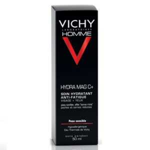 vichy homme hydra mag c+ soin hydratant anti-fatigue visage et yeux sensibles 50ml