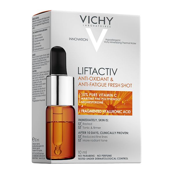 vichy liftactiv cure anti-oxydante et anti-fatigue tous types de peaux 10ml
