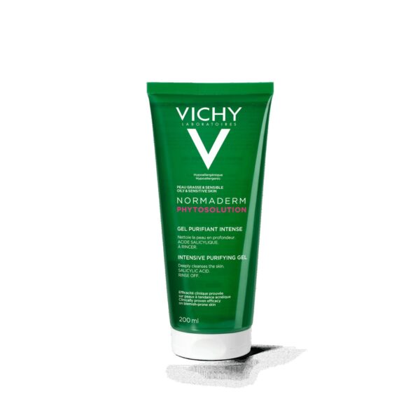 vichy normaderm phytosolution gel purifiant intense peau grasse acneique 200ml